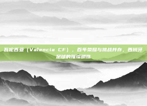 瓦伦西亚（Valencia CF），百年荣耀与挑战并存，西班牙足球的璀璨明珠