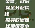 551. 球员荣誉，欧冠奖金分配揭秘💵——探寻欧洲足球顶级赛事的财富密码