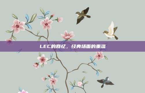 LEC的回忆，经典场面的重温